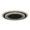 Černo-chromové stropní LED svítidlo Taneli2 kulaté 450mm 56W