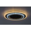 Černo-chromové stropní LED svítidlo Taneli2 kulaté 450mm 56W