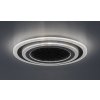Černo-chromové stropní LED svítidlo Taneli2 kulaté 450mm 56W
