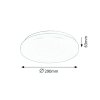 Bílé stropní LED svítidlo Rob kulaté 290mm 20W