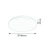Bílé stropní LED svítidlo Rob kulaté 380mm 32W
