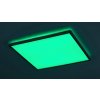 SMART WIFI Stříbrné stropní LED svítidlo Rasmus hranaté 420mm 22W RGB s DO