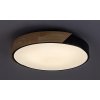 Černé stropní LED svítidlo Maple s dekorem dřeva 415mm 24W