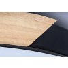 Černé stropní LED svítidlo Maple s dekorem dřeva 415mm 24W
