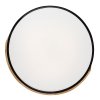 Černé stropní LED svítidlo Maple s dekorem dřeva 415mm 24W