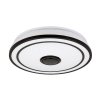 Černé stropní LED svítidlo Nikolaus 395mm 24W RGB+CCT s DO a reproduktorem