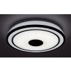 Černé stropní LED svítidlo Nikolaus 395mm 24W RGB+CCT s DO a reproduktorem