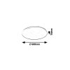Bílé stropní LED svítidlo Danny 600mm 60W CCT s DO