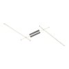 Stříbrné stropní LED svítidlo Negan 1140mm 24W
