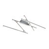 Stříbrné stropní LED svítidlo Negan 1780mm 40W