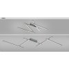 Stříbrné stropní LED svítidlo Negan 1780mm 40W