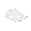 Bílé stropní LED svítidlo Gremin hranaté 400x400mm 73W CCT s DO