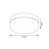 Černé stropní LED svítidlo Gaelo 235mm 15W IP44