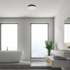 Černé stropní LED svítidlo Gaelo 280mm 18W IP44