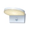 Bílé fasádní LED svítidlo s pohybovým čidlem Batida 9W IP54 CCT