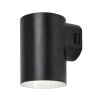 Černé fasádní LED svítidlo Urfa Round 9W IP65 CCT