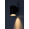 Černé fasádní LED svítidlo Urfa Round 9W IP65 CCT