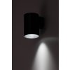 Černé fasádní LED svítidlo Urfa Round 9W IP65 CCT
