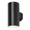 Černé fasádní LED svítidlo Urfa Round 18W IP65 CCT