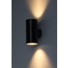 Černé fasádní LED svítidlo Urfa Round 18W IP65 CCT