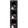 Černé fasádní LED svítidlo Urfa Cube 9W IP65 CCT