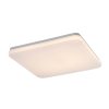 Bílé stropní LED svítidlo Lowar hranaté 410x410mm 36W IP44 CCT