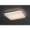 Bílé stropní LED svítidlo Lowar hranaté 410x410mm 36W IP44 CCT