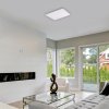 Bílé stropní LED svítidlo Pavel hranaté 420x420mm 22W