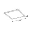 Stropní LED svítidlo Almond s dekorem dřeva hranaté 295x295mm 12W