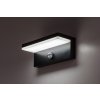 Černé fasádní LED svítidlo s pohybovým čidlem Zaragoza 9W IP54 CCT