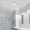 Chromové stropní LED svítidlo Blas 230x300mm 24W IP44
