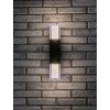 Černé fasádní LED svítidlo Darvas 12W IP54 CCT