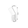 Černé fasádní LED svítidlo Tolna 10W IP54