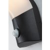 Černé fasádní LED svítidlo s pohybovým čidlem Tolna 10W IP54
