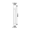 Černý zahradní LED sloupek Leitha 12W IP44 80cm