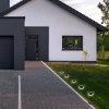 Černá LED solární zahradní lampa Trillo 0,3W
