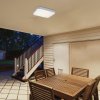 Bílé stropní LED svítidlo Lowar s pohybovým čidlem hranaté 285x285mm 18W IP44 s DO