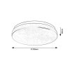 Bílé stropní LED svítidlo Lowar s pohybovým čidlem kulaté 350mm 24W IP44 s DO