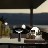 Černá LED zahradní nabíjecí lampa Polperro 3W
