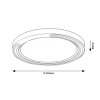 SMART WIFI Bílé stropní LED svítidlo Triton 510mm 40W RGB+CCT s DO