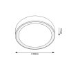 Hnědé stropní LED svítidlo Mokka 410mm 24W RGB+CCT s DO