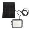 Černý fasádní solární LED reflektor Melk 6,5W IP65 CCT s DO