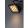 Černý fasádní solární LED reflektor Melk 6,5W IP65 CCT s DO
