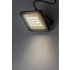Černý fasádní solární LED reflektor Melk 6,5W IP65 CCT s DO