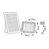 Černý fasádní solární LED reflektor Melk 6,5W IP65 CCT s DO