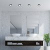 Černé vestavené LED svítidlo Coco 85mm 3W IP44