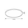Černé stropní LED svítidlo Ezio 240mm 15W stmívatelné