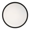 Černé stropní LED svítidlo Samira kulaté 250mm 18W IP44