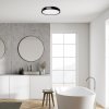 Černé stropní LED svítidlo Samira kulaté 420mm 48W IP44