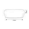 Bílé stropní LED svítidlo Samira hranaté 420x420mm 48W IP44
